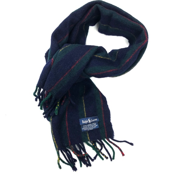 Polo by Ralph Lauren Other - Ralph Lauren Scarf Lamb Wool Blue